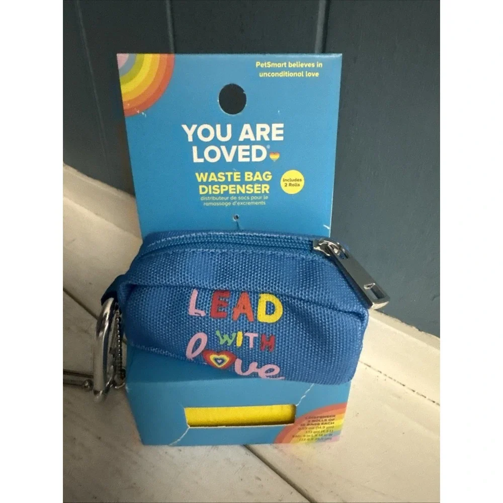 Top Paw Pride YOU ARE LOVED Dog Animal Waste Bag Dispenser Poop LEAD‎ With LOVE